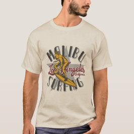 Malibu Vintag Surf Design T-Shirt