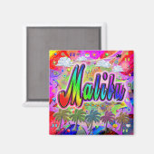 Malibu Vista Express Magnet (Vorderseite/Rückseite)