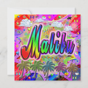 Malibu Vista Express-Urlaubskarte Feiertagskarte