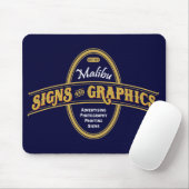 Malibu-Zeichen u. Grafiken Mouspad Mousepad (Mit Mouse)