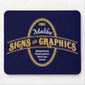 Malibu-Zeichen u. Grafiken Mouspad Mousepad (Vorne)
