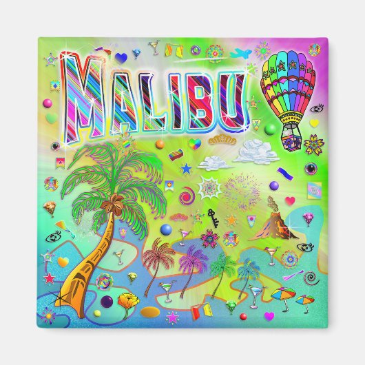 Malibu Zeitlose Melodie Magnet (Vorne)