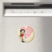 Malicious Valentine Girl Magnet (In Situ (Geschirrspüler))