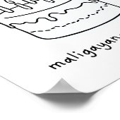 Maligayang Kaarawan Filipino Geburtstagsgeschenk d Poster (Ecke)