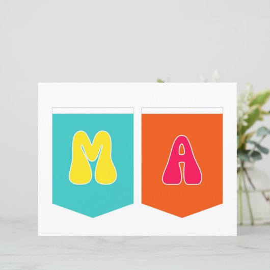 Maligayang Kaarawan MA Banner (Stehend Vorderseite)