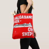 Maligayang Pask-OH SHIP! Red/Gold Chrs. Kreuzfahrt Tasche (Von Nahem)