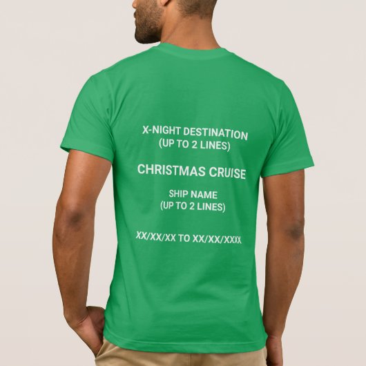 Maligayang Pask-OH SHIP! Weihnachtskreuzfahrt T-Shirt (Rückseite)