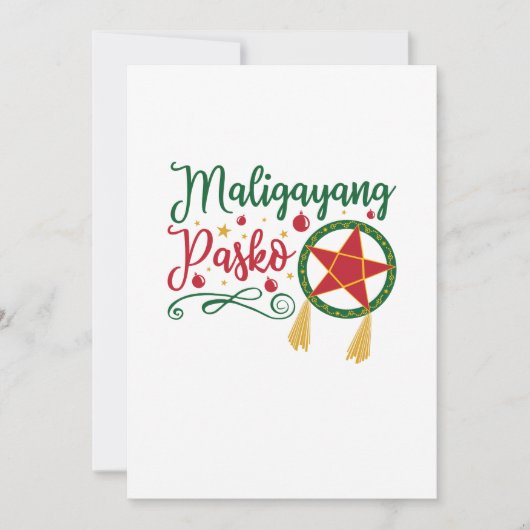 Maligayang Pasko Filipino Weihnachten Philippinen (Vorderseite)