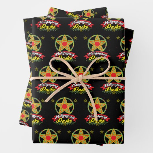 Maligayang Pasko Filipino Weihnachten Philippinen Geschenkpapier Set (Beispiel)