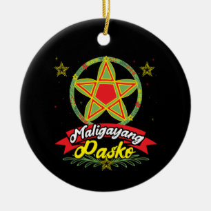 Maligayang Pasko Filipino Weihnachten Philippinen Keramik Ornament