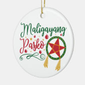 Maligayang Pasko Filipino Weihnachten Philippinen Keramik Ornament (Links)