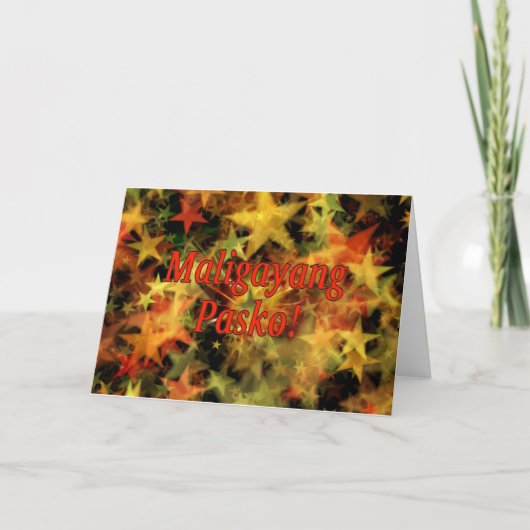 Maligayang Pasko! Frohe Weihnachten in Tagalog rf (Vorderseite)