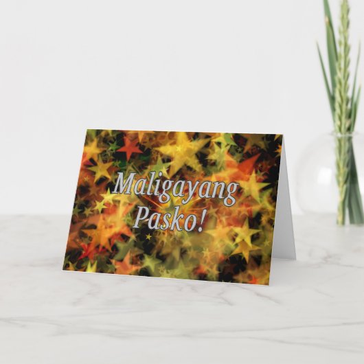 Maligayang Pasko! Frohe Weihnachten in Tagalog wf (Vorderseite)