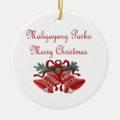 Maligayang Pasko Keramikornament (Vorne)