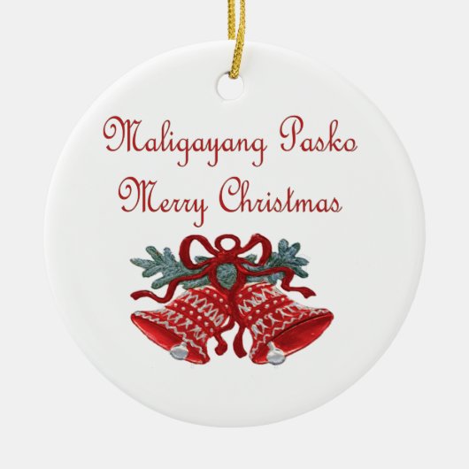 Maligayang Pasko Keramikornament (Vorne)