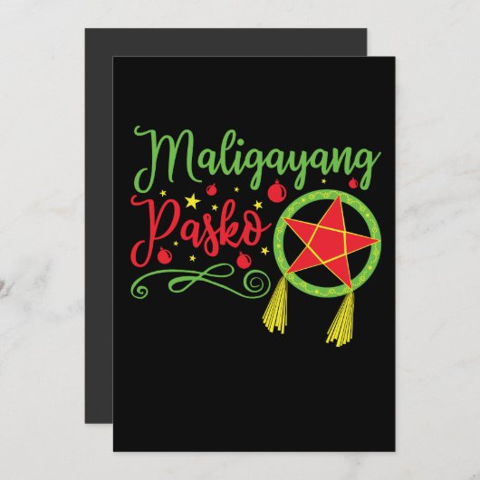 Maligayang Pasko Weihnachten Philippinen (Vorne/Hinten)