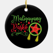 Maligayang Pasko Weihnachten Philippinen Keramik Ornament (Hinten)