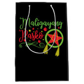 Maligayang Pasko Weihnachten Philippinen Mittlere Geschenktüte (Vorderseite)