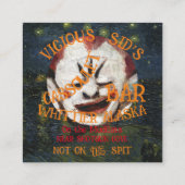 MALIGNANT CLOWCASSOULET BAR PARIS FRANCE BEGLEITKARTE (Rückseite)