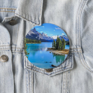 Maligne Lake, Alberta, Kanada Button