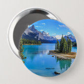 Maligne Lake, Alberta, Kanada Button (Vorne & Hinten)