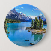 Maligne Lake, Alberta, Kanada Button (Vorderseite)