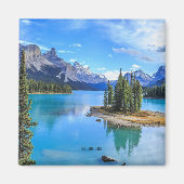 Maligne Lake, Alberta, Kanada Magnet (Vorne)