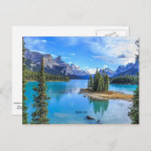 Maligne Lake, Alberta, Kanada Postkarte (Vorne/Hinten)