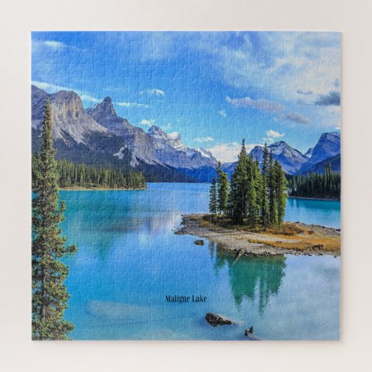 Maligne Lake, Alberta, Kanada Puzzle (Vertikal)