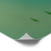 Maligne Lake Alberta Kanadische Seekarte Poster (Ecke)