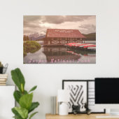 Maligne Lake Boathouse Poster (Heimbüro)