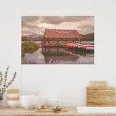 Maligne Lake Boathouse Poster (Küche)