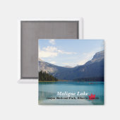 Maligne Lake/Jasper National Park, Alberta Kanada Magnet (Vorderseite/Rückseite)