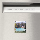 Maligne Lake/Jasper National Park, Kanada Magnet (In Situ (Geschirrspüler))