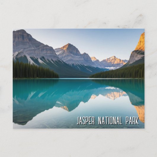 Maligne Lake Jasper National Park Kanada Postkarte (Vorderseite)