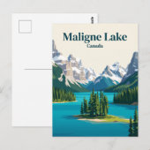 Maligne Lake Kanada Postkarte (Vorne/Hinten)