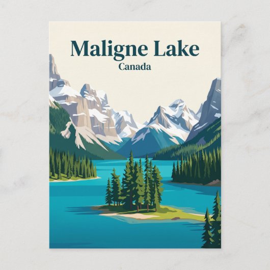 Maligne Lake Kanada Postkarte (Vorderseite)