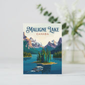 Maligne Lake Kanada Postkarte (Stehend Vorderseite)