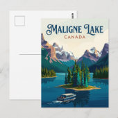 Maligne Lake Kanada Postkarte (Vorne/Hinten)