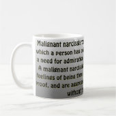 Maligner Narkismus Kaffeetasse (Links)