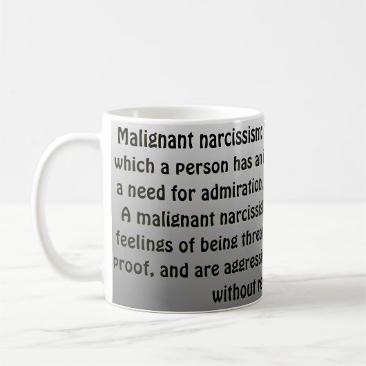 Maligner Narkismus Kaffeetasse (Links)