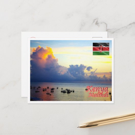 Malindi - Kenia - Panorama - Postkarte (Vorderseite/Rückseite Beispiel)