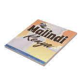 Malindi Kenia Vintage-Urlaubsposter Fliese (Seite)