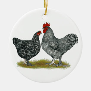Maline Chickens Keramik Ornament