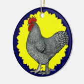 Maline Rooster Keramik Ornament (Links)