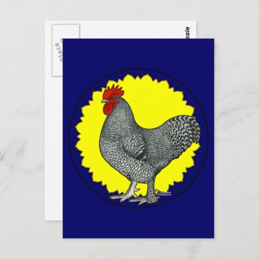 Maline Rooster Postkarte (Vorne/Hinten)