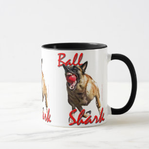 Malinois Ball-Haifisch 2 Tasse
