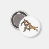 Malinois Beißarbeit Magnet (Vorderseite/Rückseite)