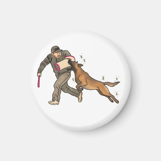 Malinois Beißarbeit Magnet (Vorne)