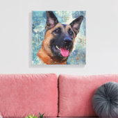 Malinois - belgischer Hirte - Mechelaar Leinwanddruck (Insitu (Wohnzimmer))